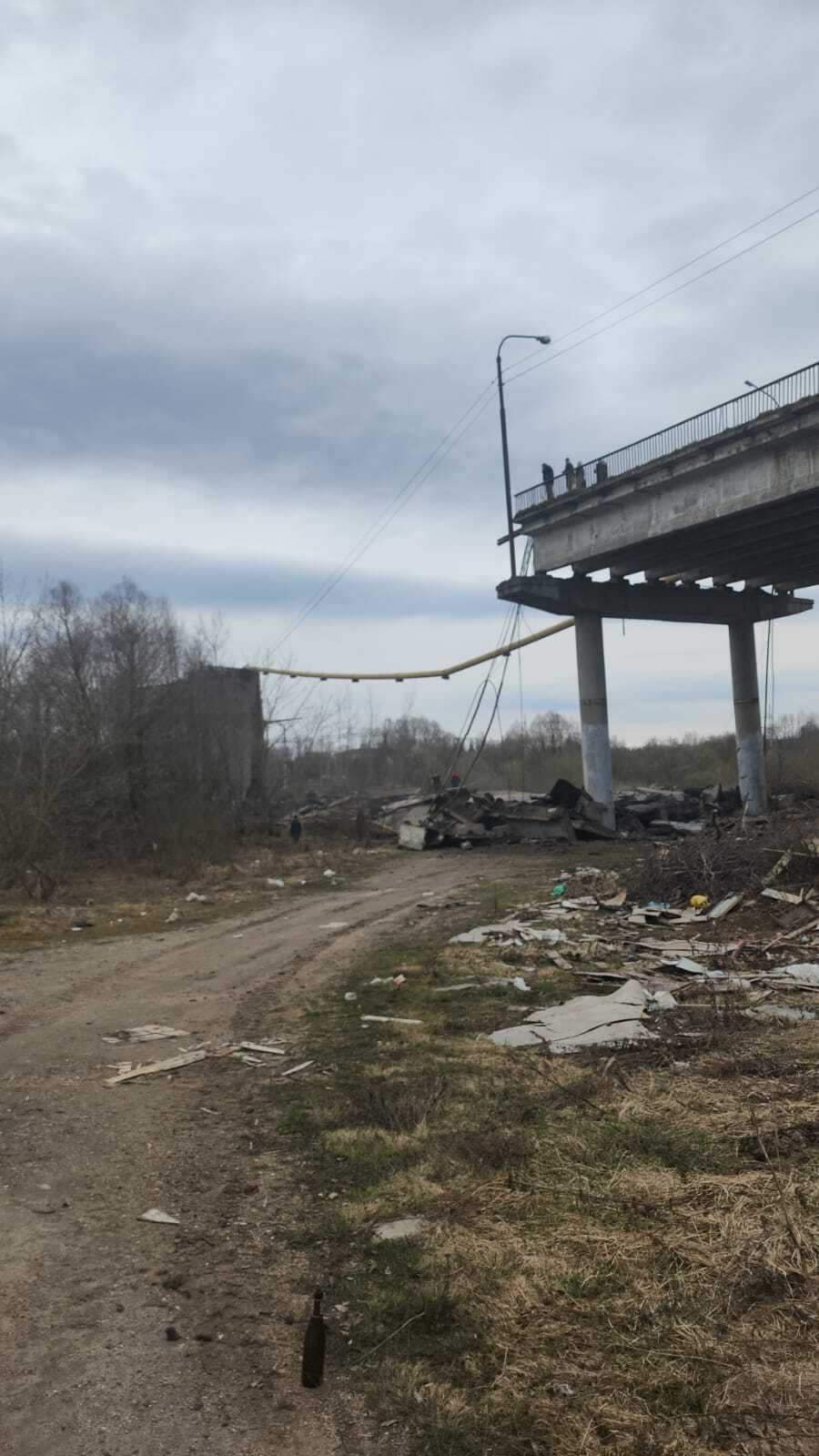 Рухнул мост в Вязьме | Пикабу