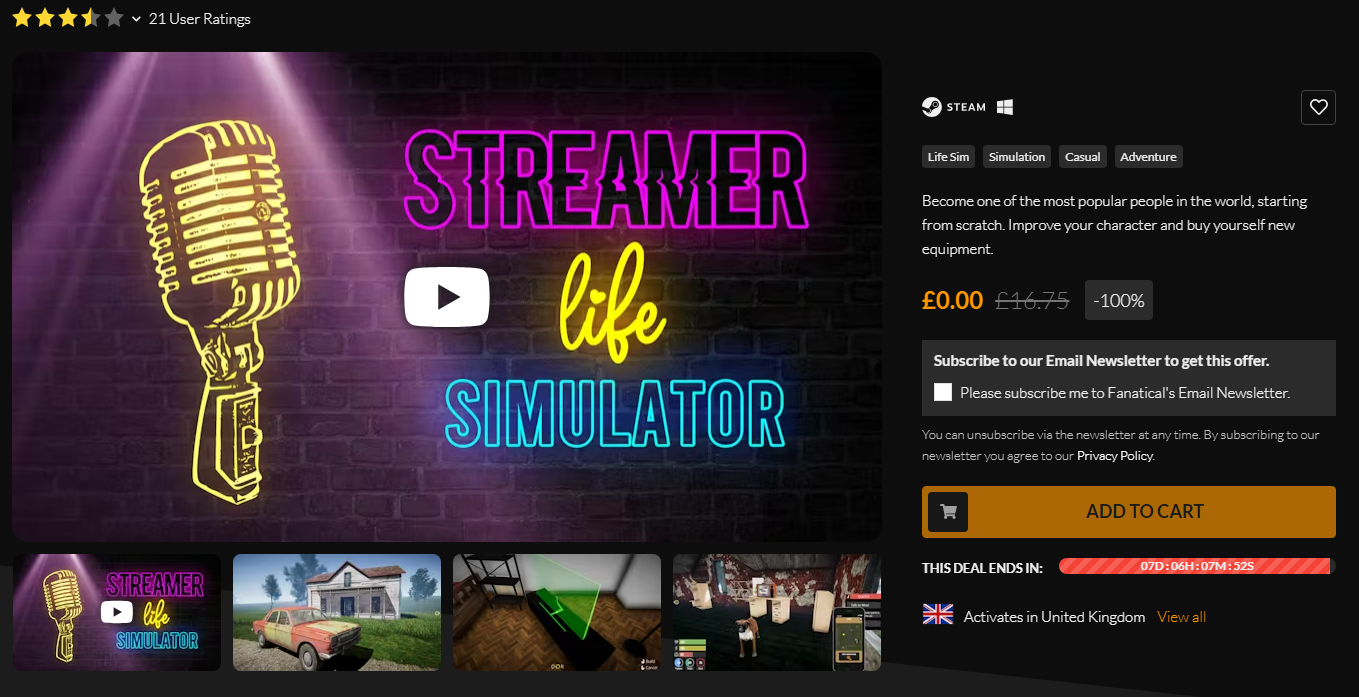 Steam] Streamer Life Simulator | Пикабу