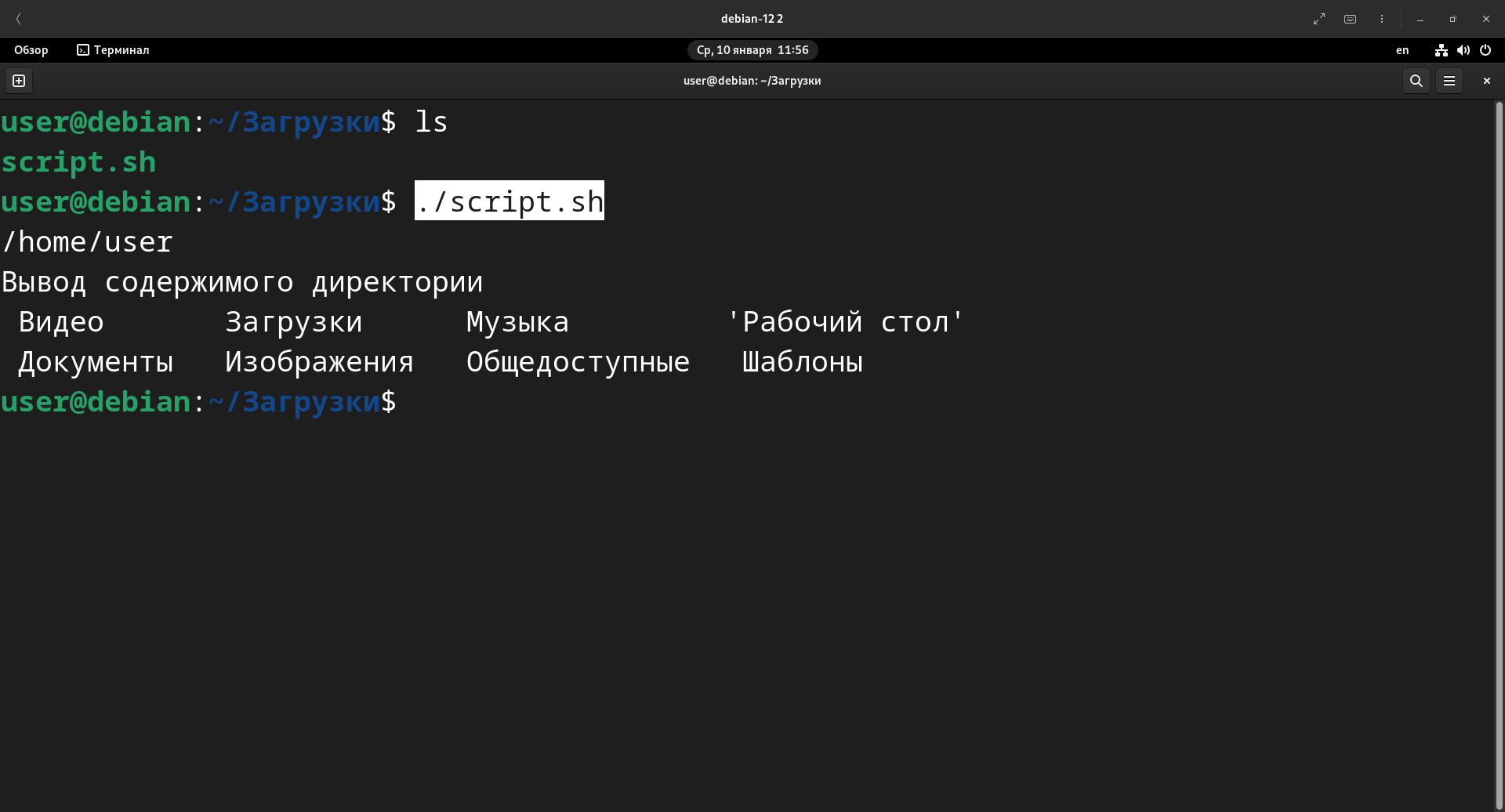 Как запускать файлы с расширением sh и run в Linux | Пикабу