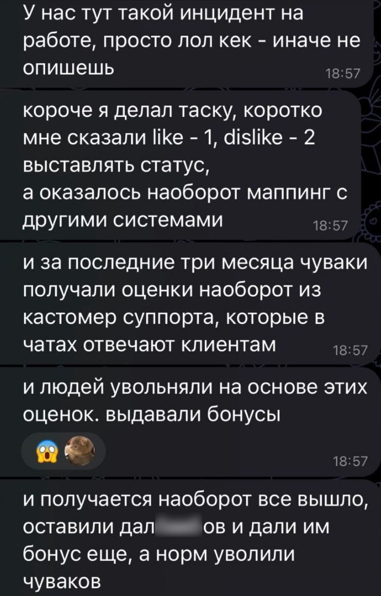 Неправильное ТЗ влечет за собой увольнение невинный людей | Пикабу