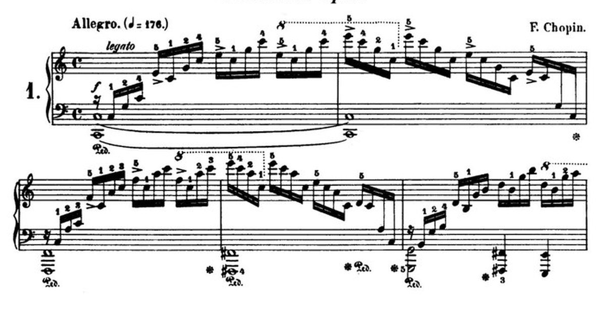 Шопен номер 10. Шопен Этюд 1 до мажор Ноты. Этюд Шопена 10 номер 1. Шопен Этюд 1. Этюд номер 12 Шопен Ноты.